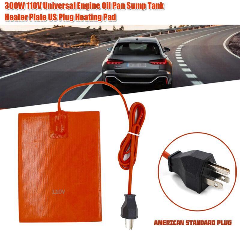300W 110V Car Engine Heater Oil Pan Heater Silicone Heater with US Plug n
