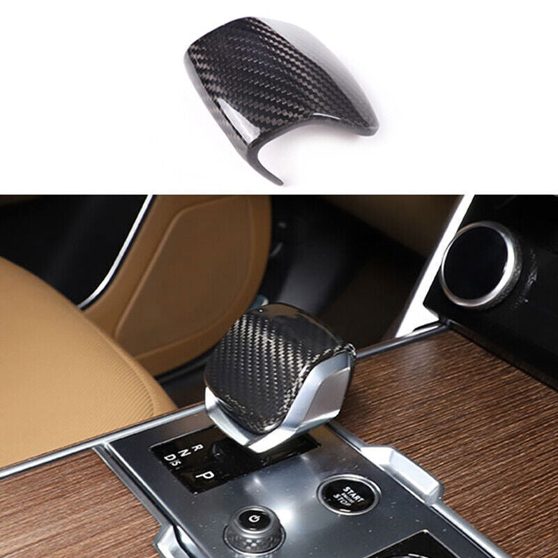 Carbon Fiber Console Gear Shift Knob Trim for Range Rover Sport 2023-2024 n