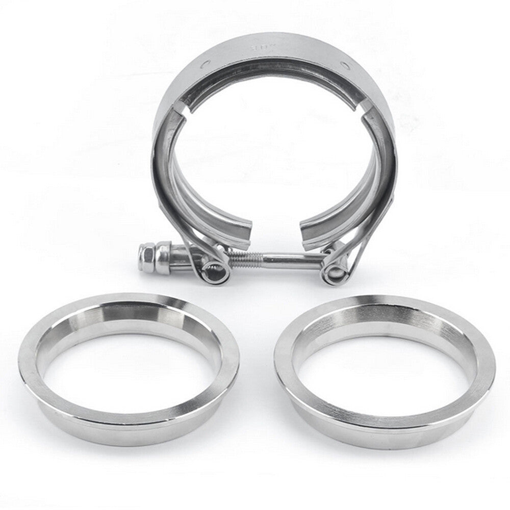 2 V-Band Clamp for Turbo Exhaust Downpipes Intercooler Pipe Stainless Steel Q