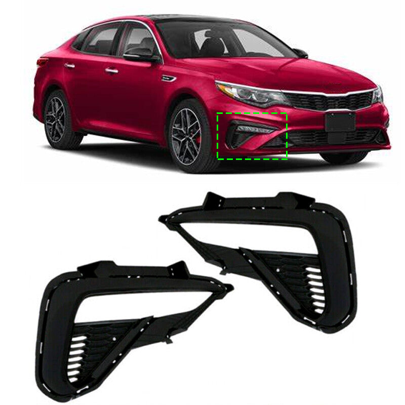 Left  Right Front Bumper Fog Lamp Cover Bezel Trim for KIA OPTIMA 2019-2020