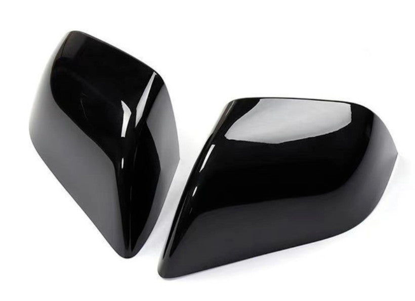 for Tesla for Model Y 2019-2022, Car Rear View Mirror Cover Cap Trim Black Q