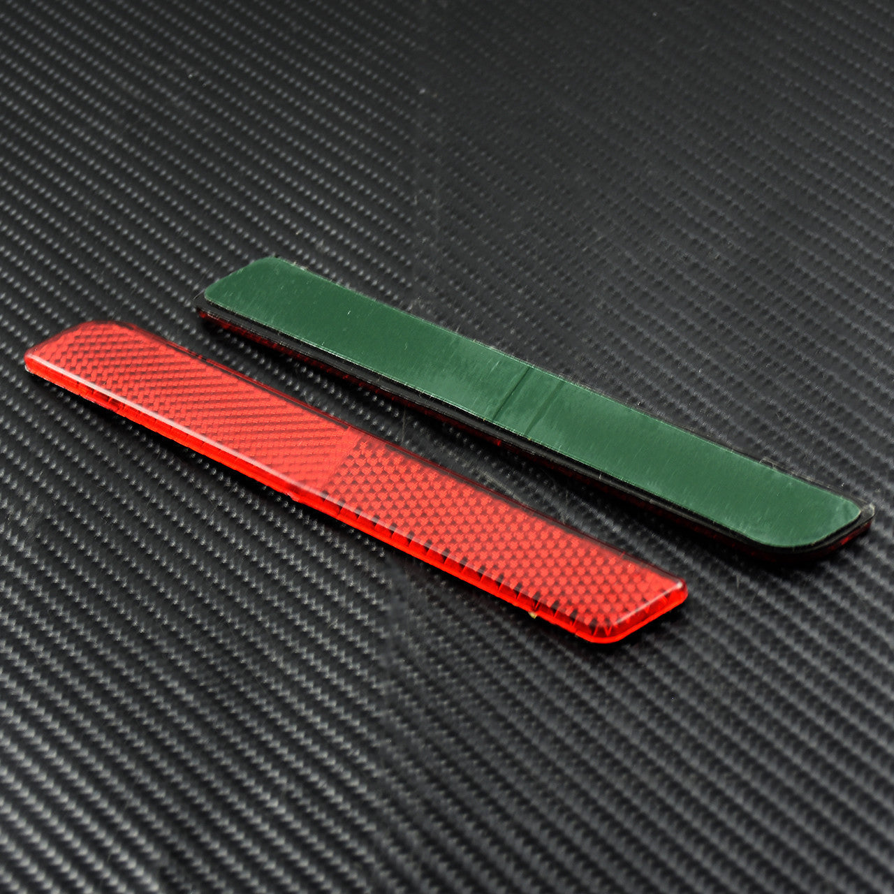 Red Reflector Saddlebag Latch Visibility Fit for Harley Touring FLT 1994-2013 Q