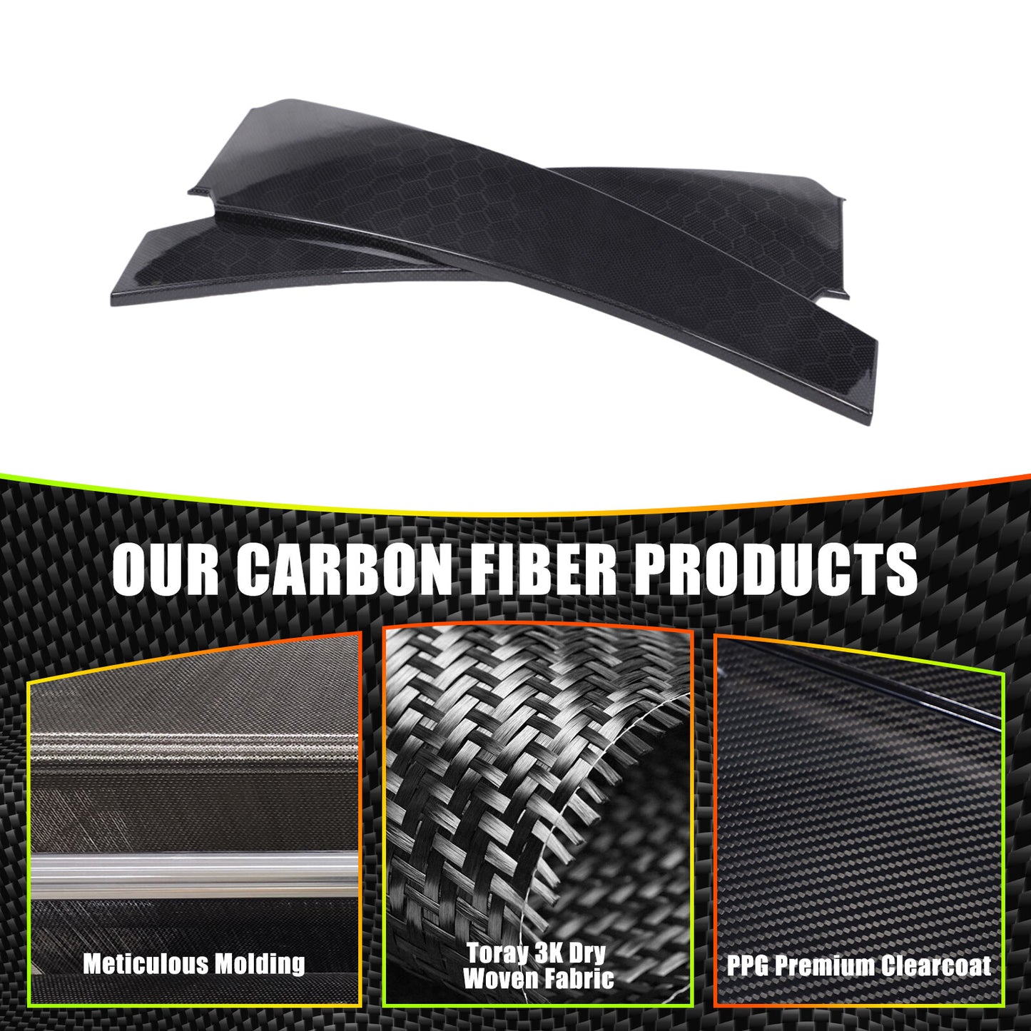 Honeycomb carbon fiber window B pillar cap decoration for Maserati Ghibli 2014 15-23