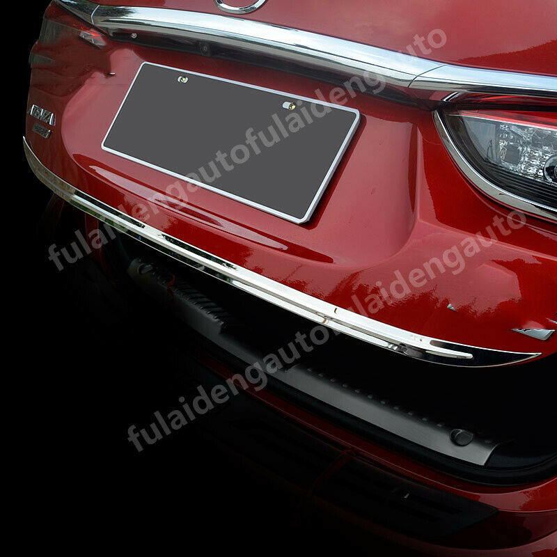 for Mazda 6 Atenza 2017-2018 Rear Trunk Lid Tailgate Molding Strip Chrome Steel