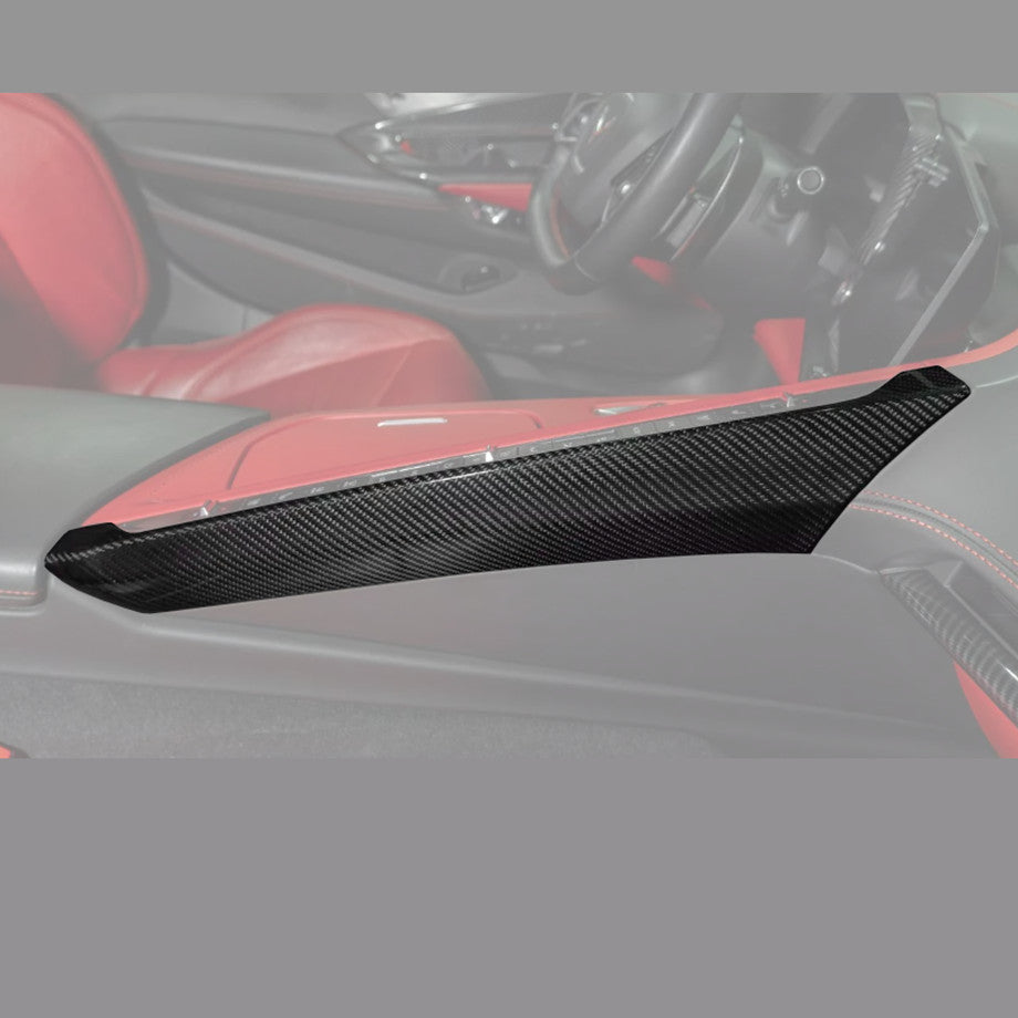 Real Carbon Fiber Center Control Side Trim Accessories for Corvette C8 2020-2025