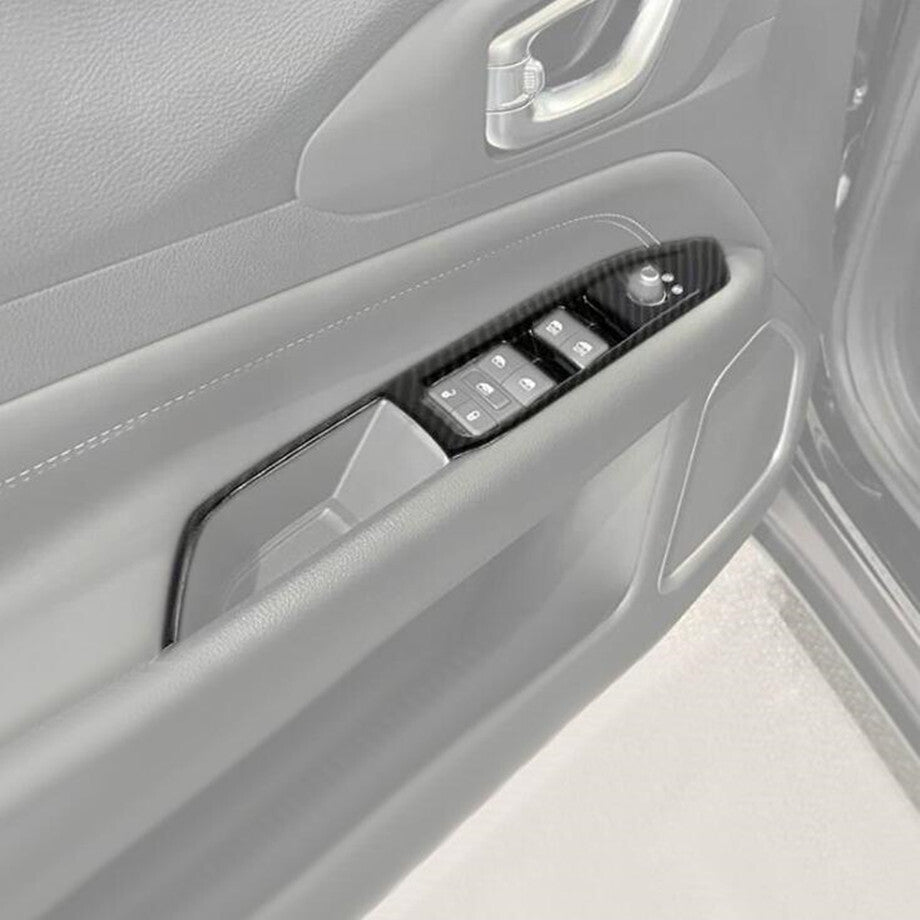 Car Window Lift Switch Cover Trim for Jeep Compass 2022-2025 Accessories Carbon v