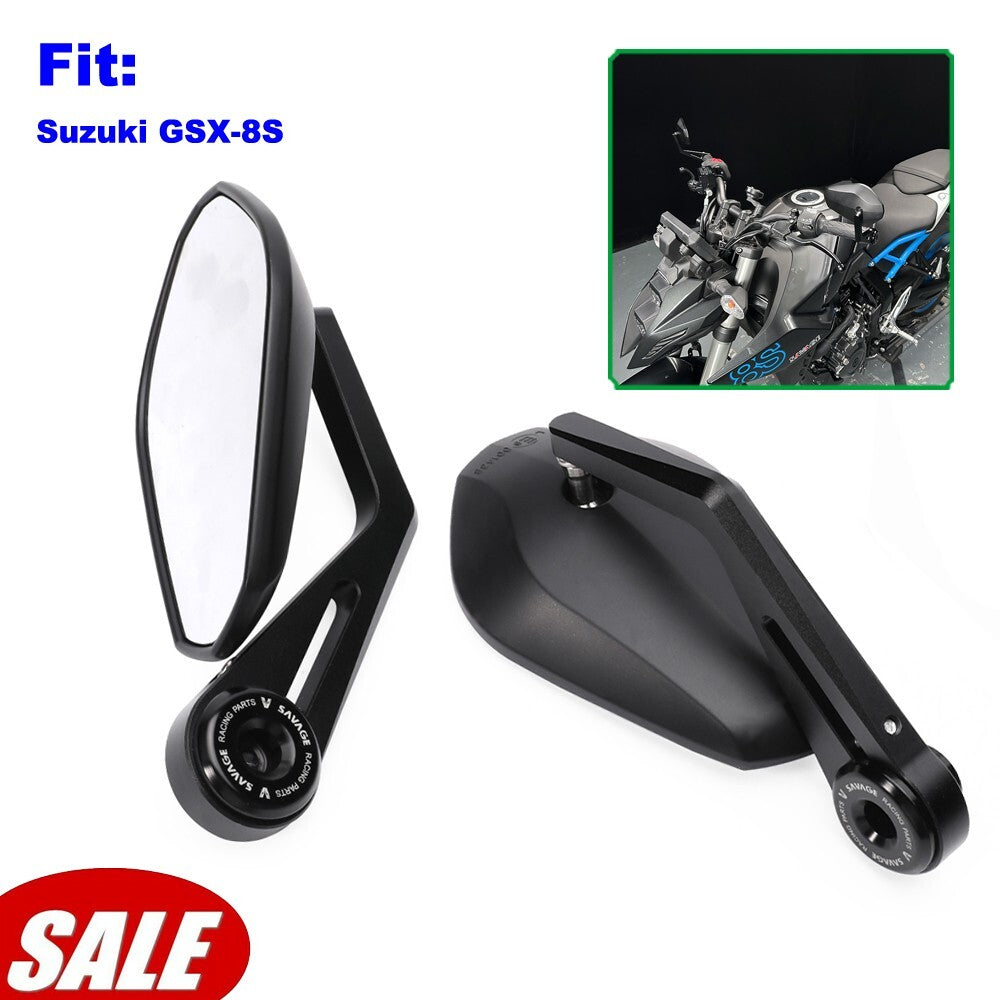 For 2023-2025 for Suzuki GSX-8S Handlebar End Mirrors Side Rear View Adjustable Pair