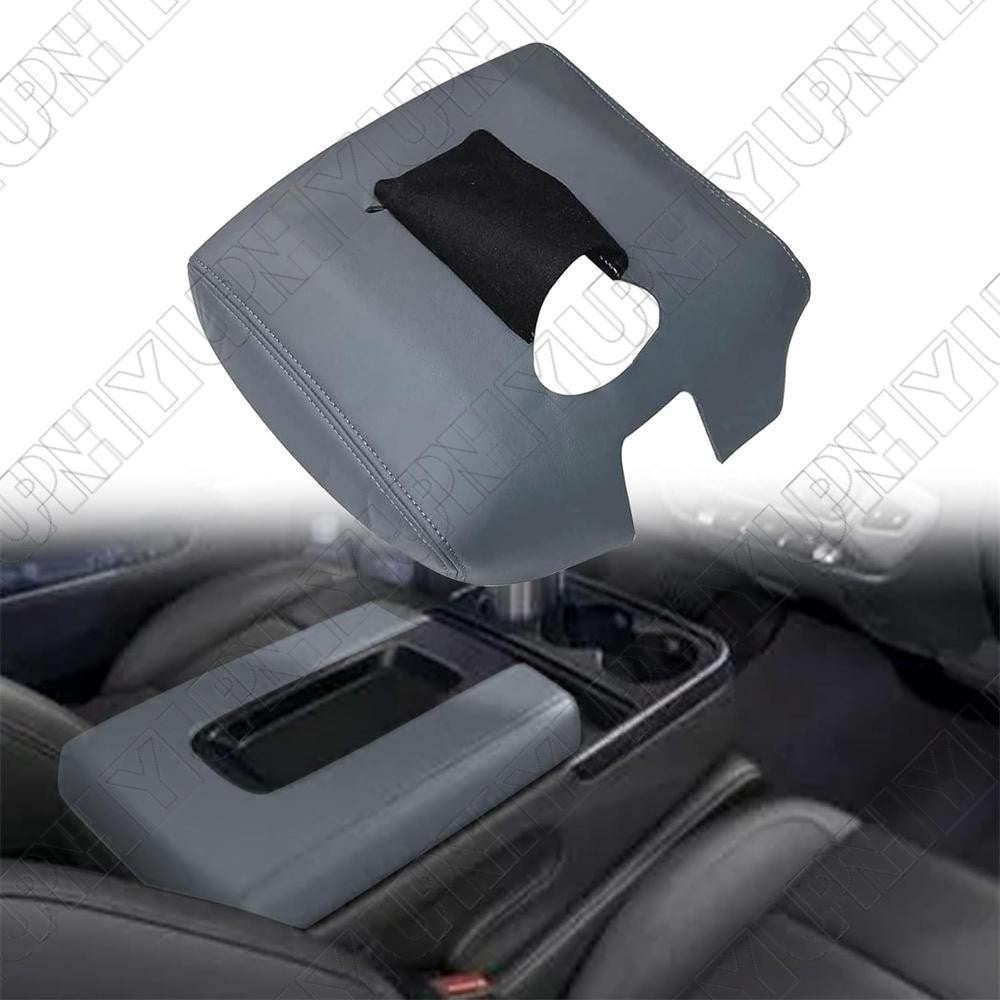 Fit FOR Chevy Silverado 1500 2014 2015-2018 Console Lid Armrest Cover Ash Gray Q