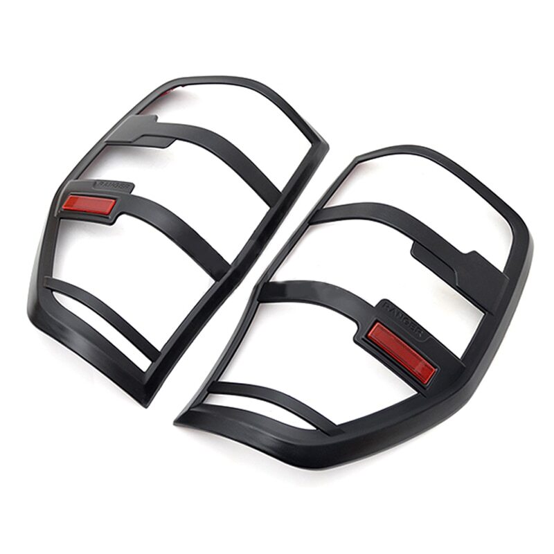 Pair Rear Lamp Hoods Tail Lights Cover Black For Ranger T6 T7 T8 2012-2020 v