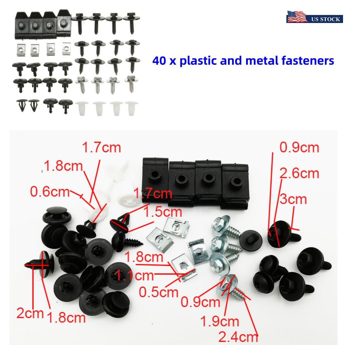 40pcs Car Engine Undertray Cover Clip Bottom Shield Guard Screw for Toyota for Lexus