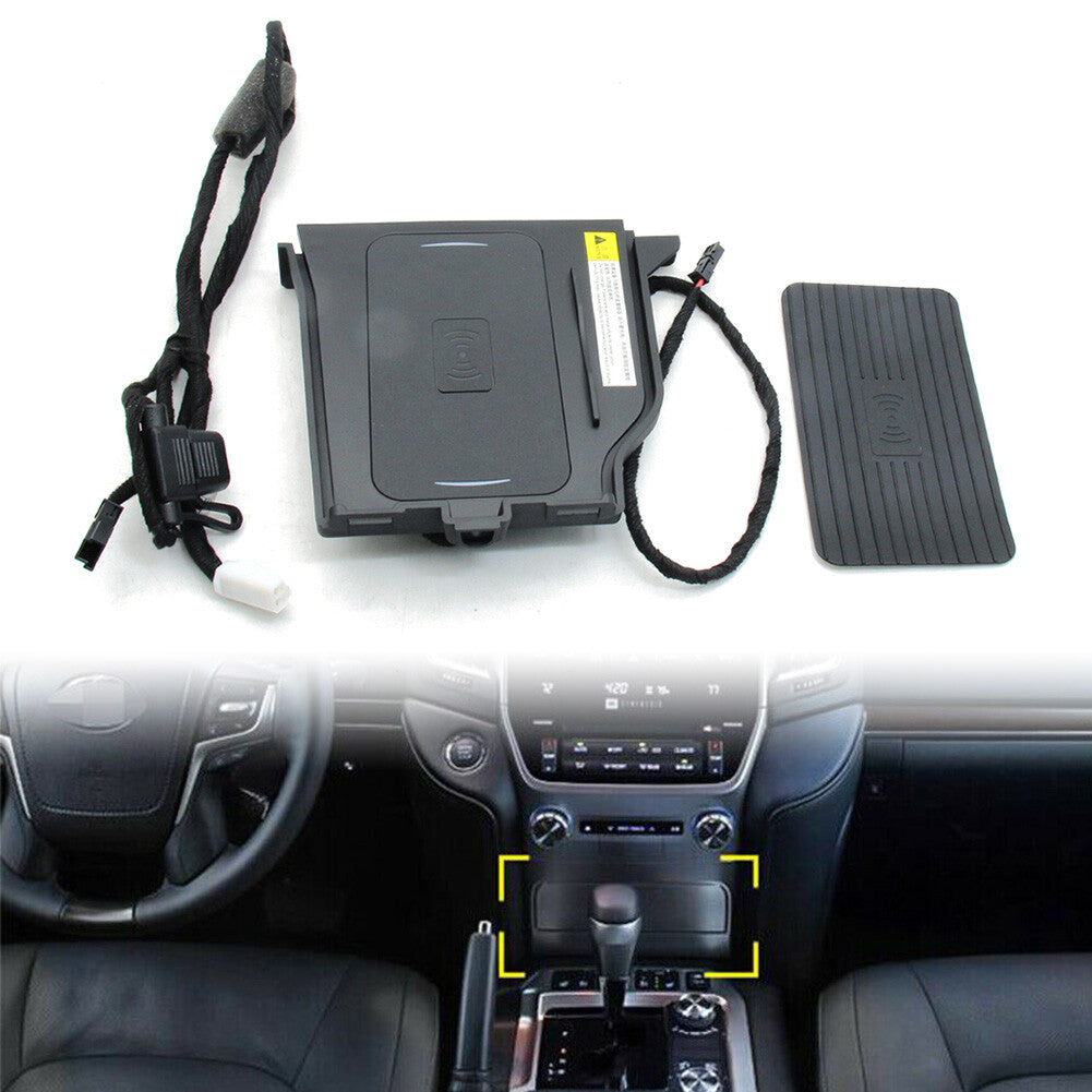 Wireless Charger Phone Fast Charging Pad for Toyota for Land Cruiser LC200 2016-21
