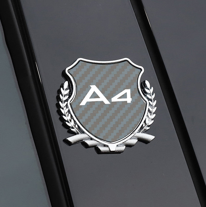 Suitable for Audi S1 Rear Badge Trunk Boot Badge Sticker Logo Label Gloss Black- v