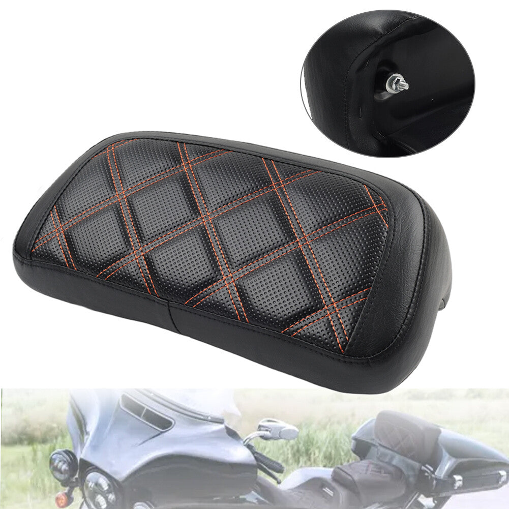 for Harley Street Electra Glide 2014-Up PU Leather Tour Pak Trunk Backrest Pad Q