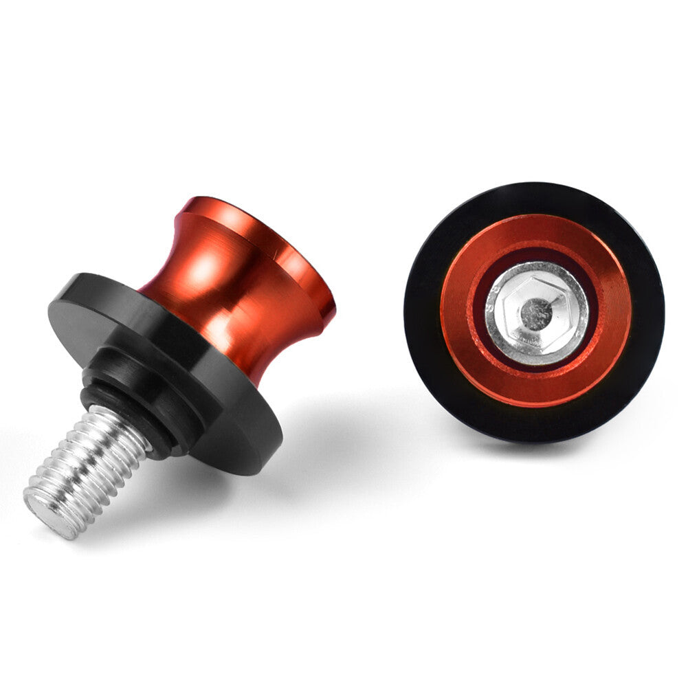 for HONDA CBR 2x Orange Motorcycle Swingarm Spools Slider Stand Screw 8MM