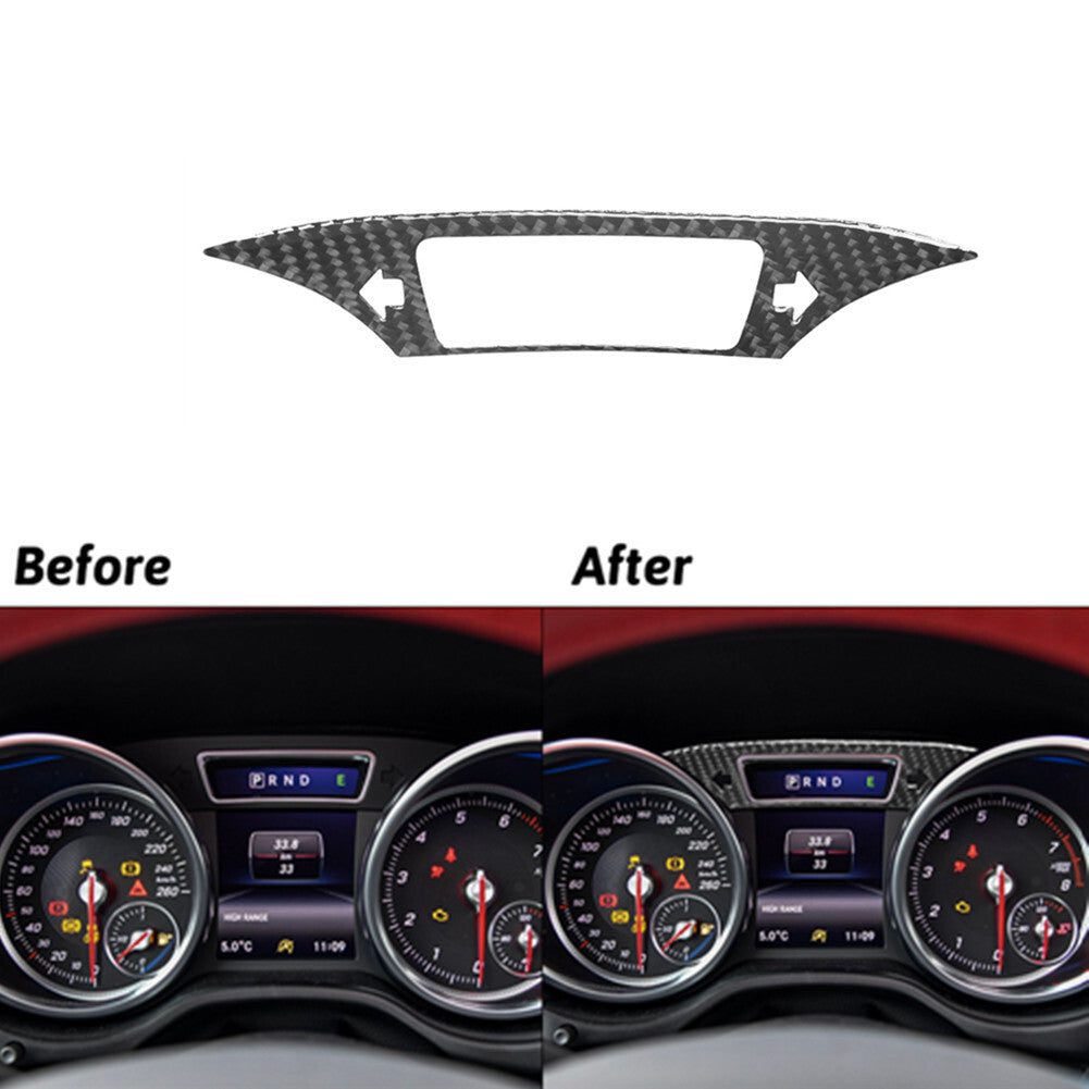 Carbon Fiber Central Console Switch Frame Cover Trim for Audi Q5 Q5L 2018-2021 v