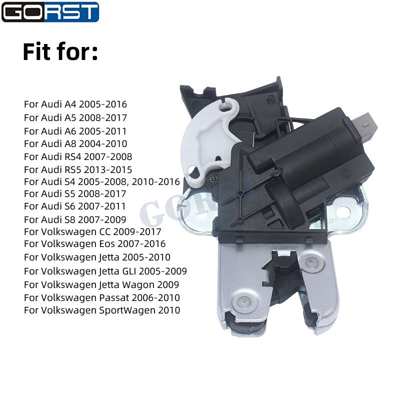 Rear Trunk Lid Lock Latch 4F5827505D for VW for Jetta MK5 for Passat B6 3C2 B7 CC for Audi v