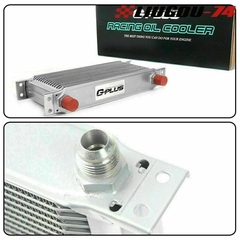 Universal Engine Oil Cooler 25 Row 10AN + Oil Filter Adapter Kit + 2 * Oil Lines (Brand New) Q