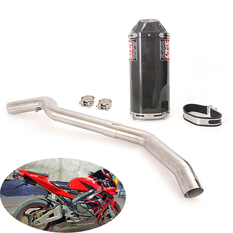 carbon fiber exhaust manifold for Honda CBR600RR 2005-2023 F5 F5. 51mm muffler pipe.