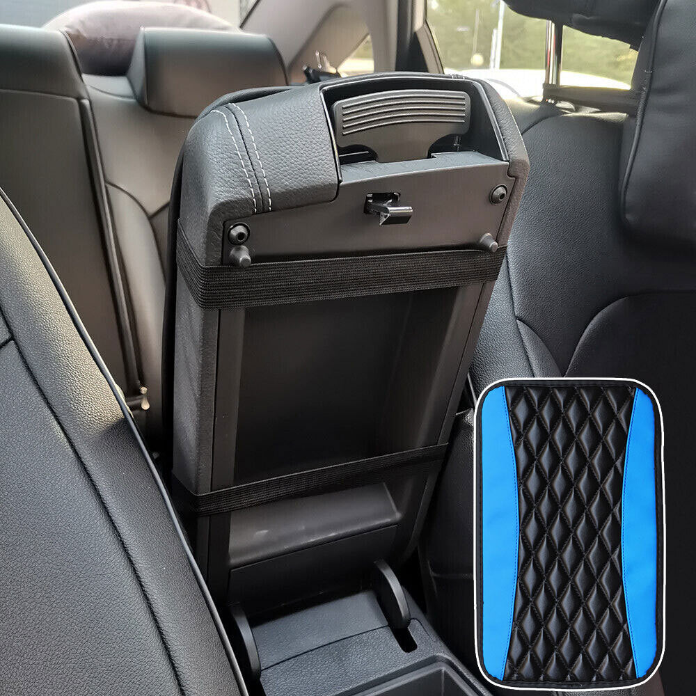 Car Armrest Pad Cover Center Console Box Microfiber Leather Cushion Accessories