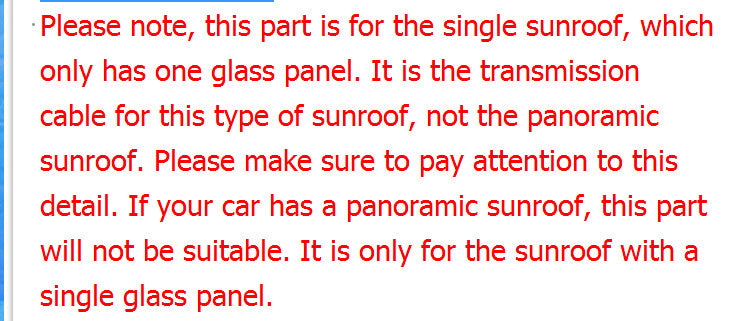 for Toyota Sunroof Drive Cable, #63205-0E040, Fits for Avalon , for Camry , RAV4 Q