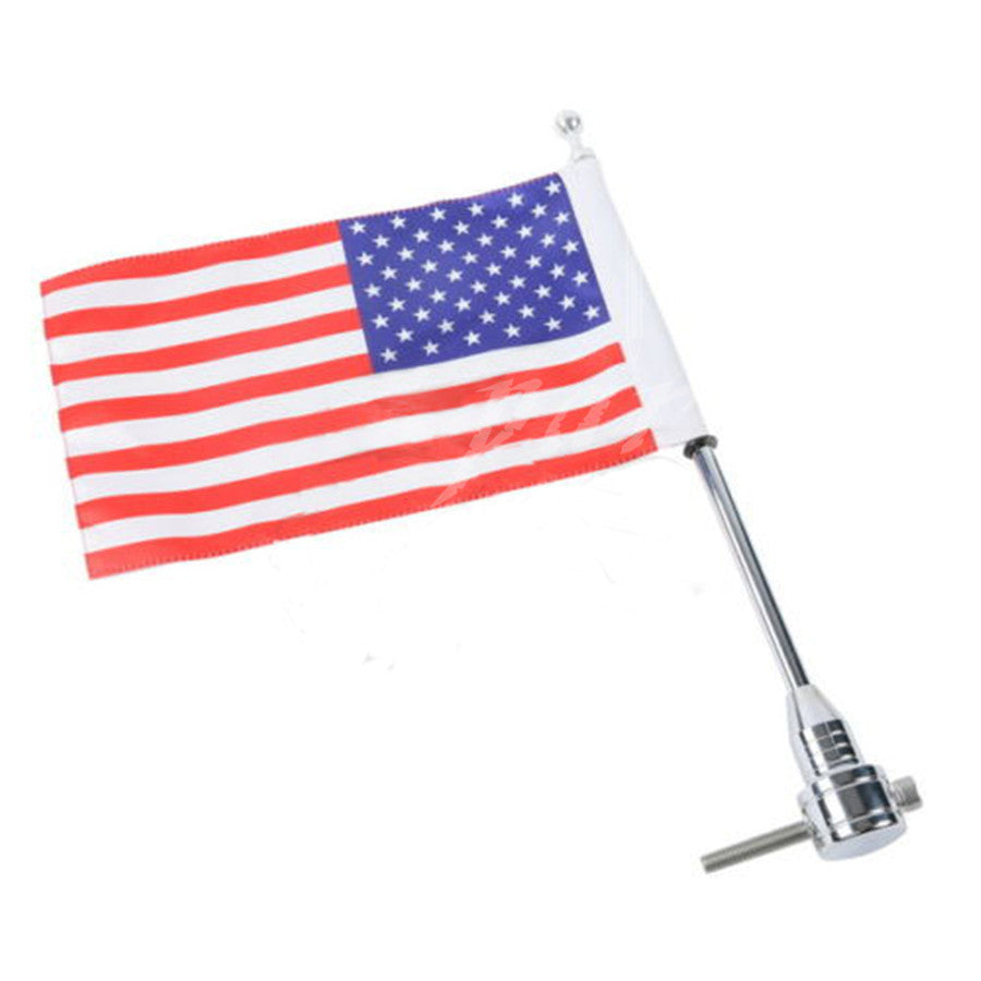 Luggage Rack Vertical Flag Pole American for Harley Touring Road King Glide FLHT Q