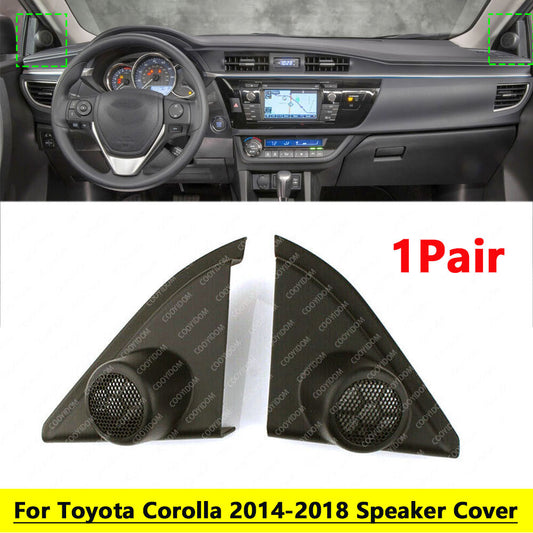 for Corolla 2014-18 Front Door Tweeter Triangle Cover Speaker Cover Pair v