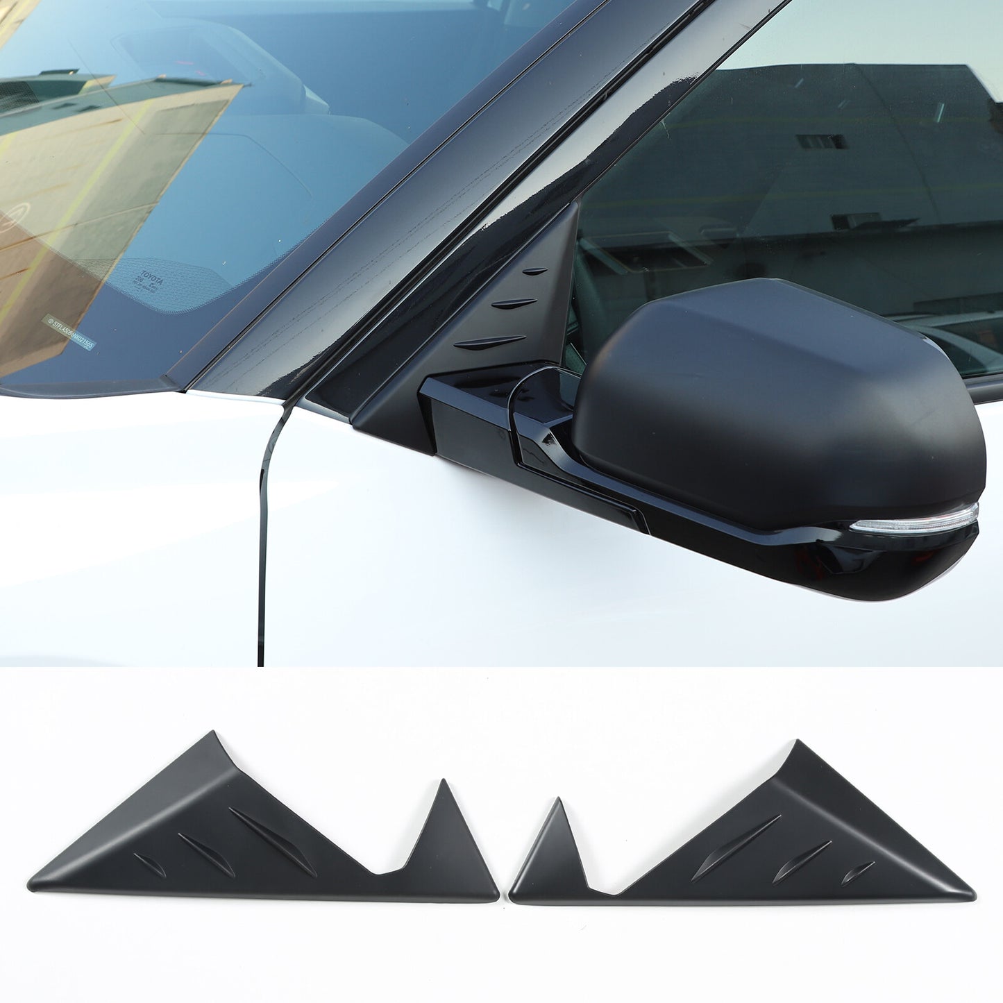 2 Carbon fiber outer mirror cover decoration suitable for Toyo ta Tundra/Sequoia- v