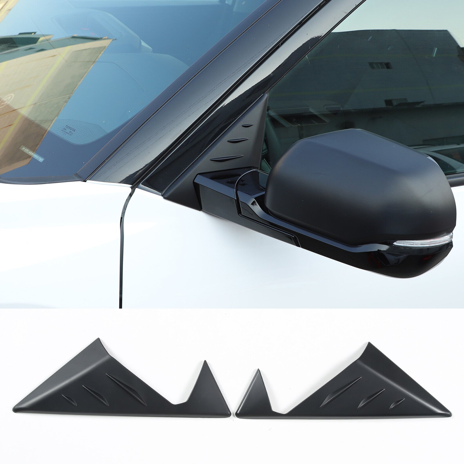 2 Carbon fiber outer mirror cover decoration suitable for Toyo ta Tundra/Sequoia- v