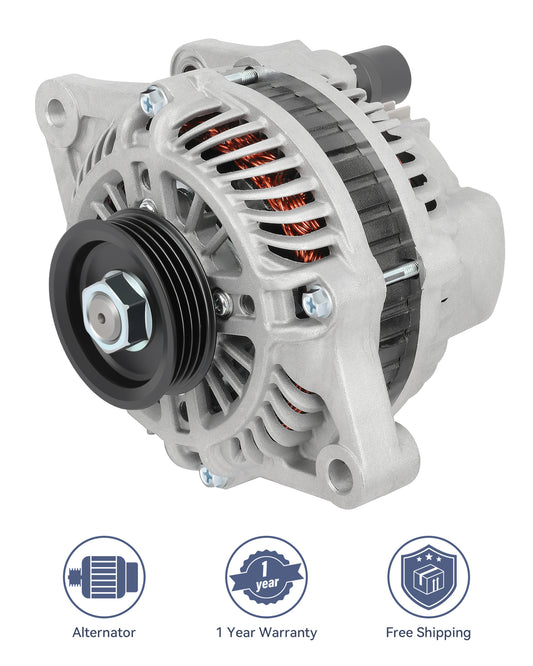 New Silver Alternator Fit for 2006-2010 for Chrysler PT Cruiser L4 2.4L AMT0150