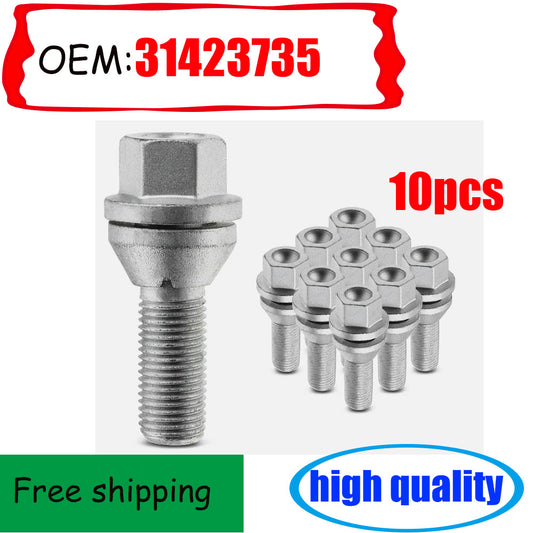 10x Front & Rear M14-1.5 Wheel Lug Bolt for Volvo S60 S80 S90 V60 XC40 31423735 n