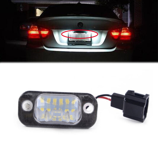 2Pcs White LED License Plate Light for Volkswagen for Golf Mk3 Polo 3 Classic