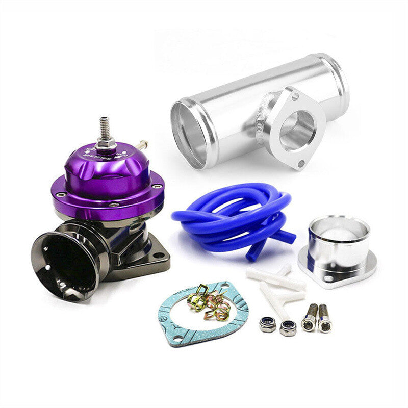 Billet Aluminum Type-RS Turbo Blow Off Valve+2.5/63mm BOV Flange Pipe Universal