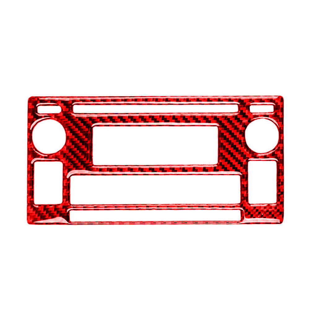 Carbon Fiber Central Radio Surround Frame Cover Trim for Dodge for RAM 1500 2013-15 v