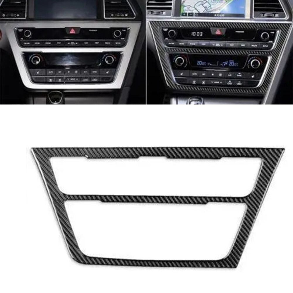 Carbon Fiber Car Panel Cover Trim for Hyundai For Sonata 9th New 2015-2017 v