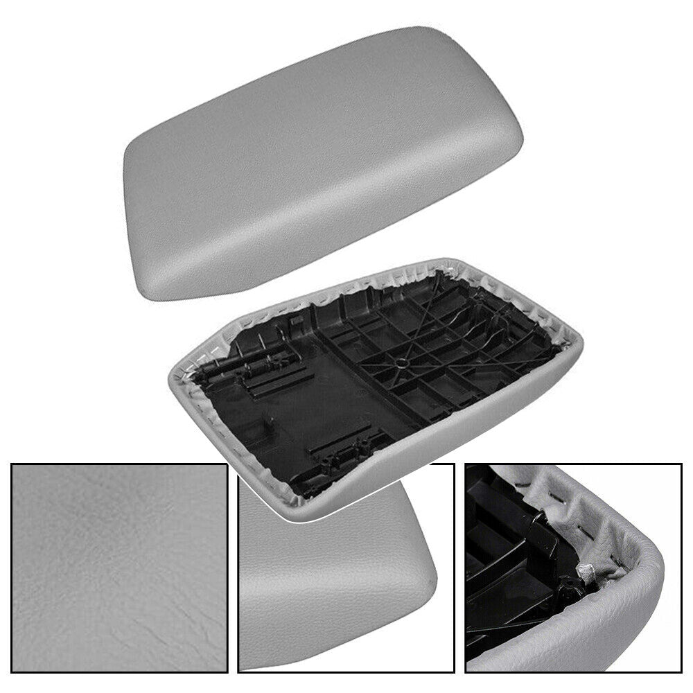 Suitable for Highlander 2008 - 13 Leather Armrest Center Box Console Cover Gray - n