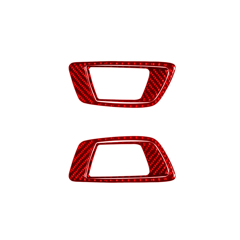2X Carbon Fiber Front Door A-Pillar Below Trim for Honda Ridgeline 2017-2020 v