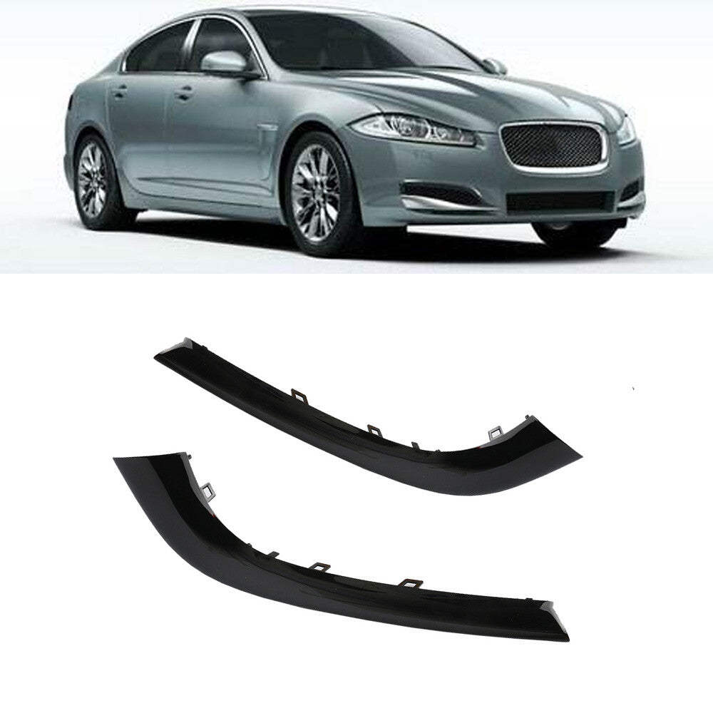 2Pcs Front LH  RH Bumper Molding Trim Black for XF 2012 2013-2015