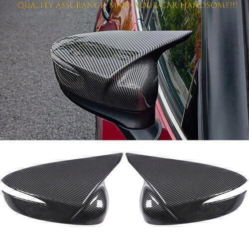 for Mazda CX-5 CX5 2016 Carbon Fiber OX Horn Rear View Mirror Cap Cover Trim 2X