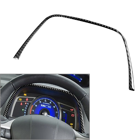 Carbon Fiber Dashboard Instrument Strip Trim Fit for Honda for Civic 8th Gen 2006-11