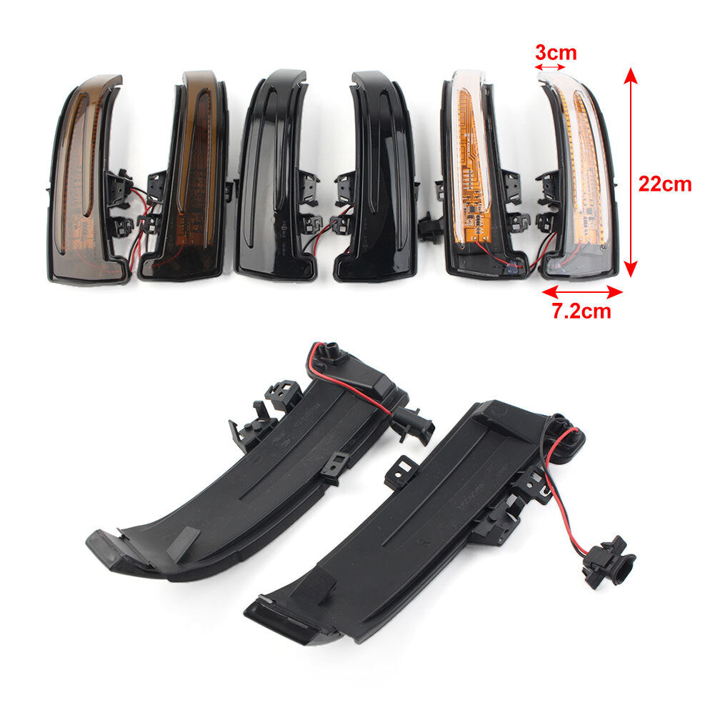 2LED Side Mirror Sequential Turn Signal Light for Mercedes-Benz A/B/C/E/S/CL/GLA