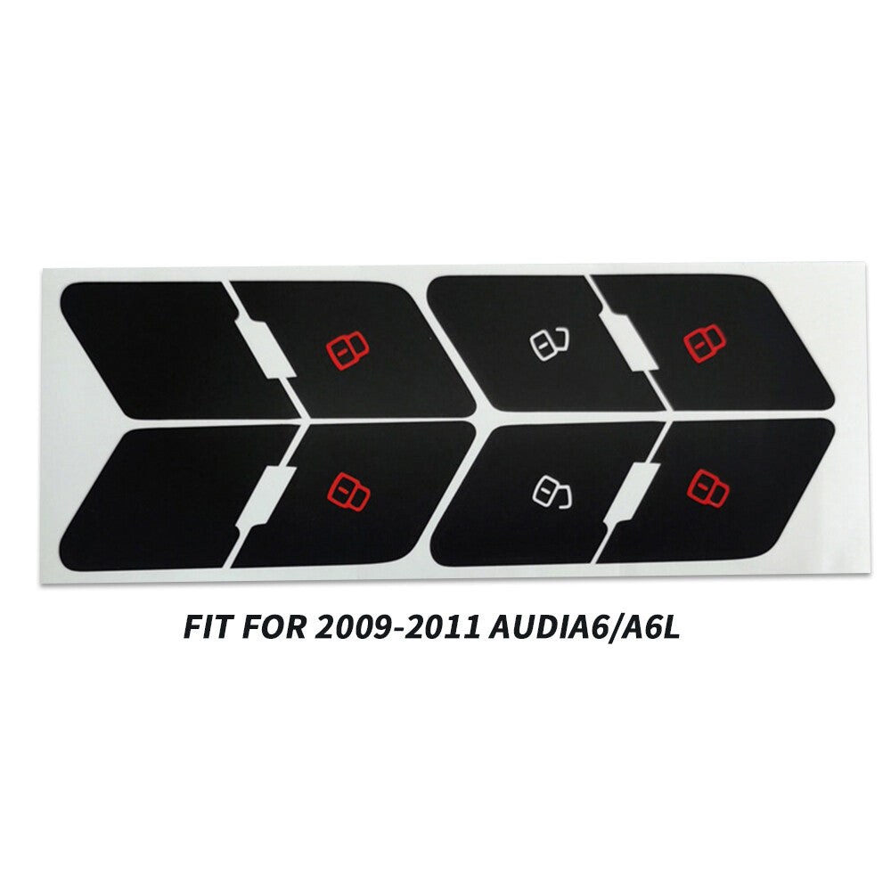 Center door lock switch button sticker repair for worn buttons, suitable for 09-11 for Audi A6 A6L n