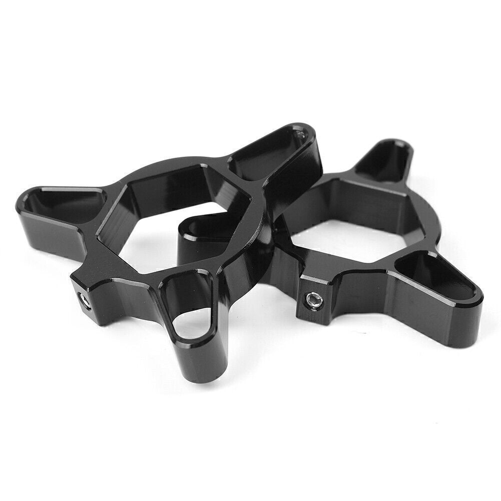 2x 19mm Universal Hexagon Anodized Fork Preload Adjuster CNC Aluminum Black Q