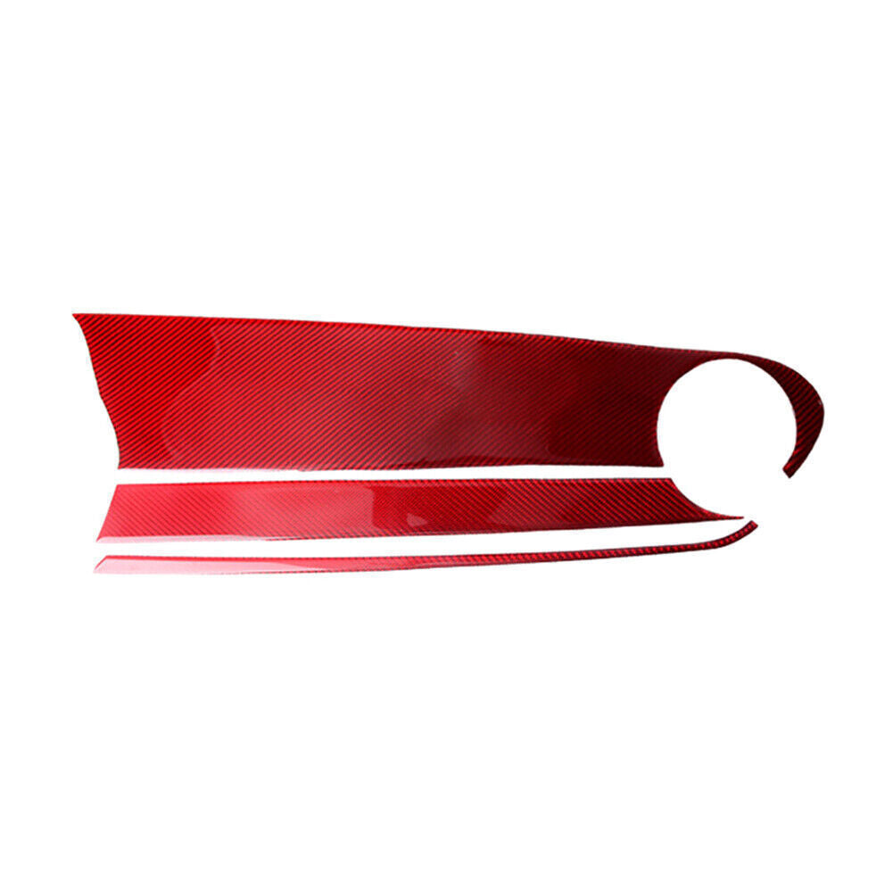 Carbon Fiber Red Copilot Dashboard Panel Cover Trim for Chevrolet Camaro 2016-20