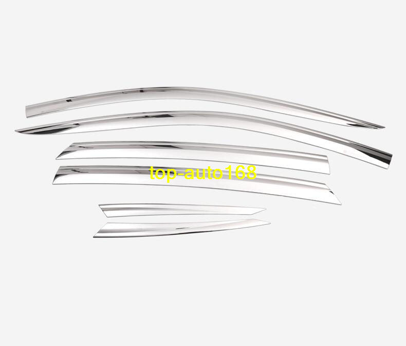 for Volvo XC60 2018-2024 Chrome Window Wind Visors Sun Rain Guard Vent Deflector