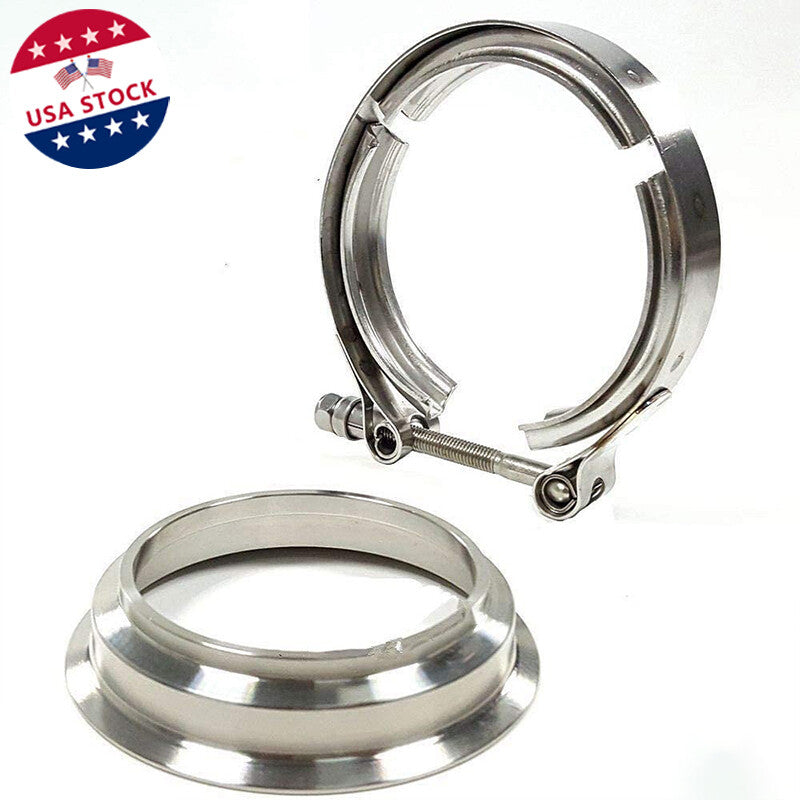 3-inch bottom tube V-band flange clamp for BorgWarner Turbo S369 SX-E S200 S300