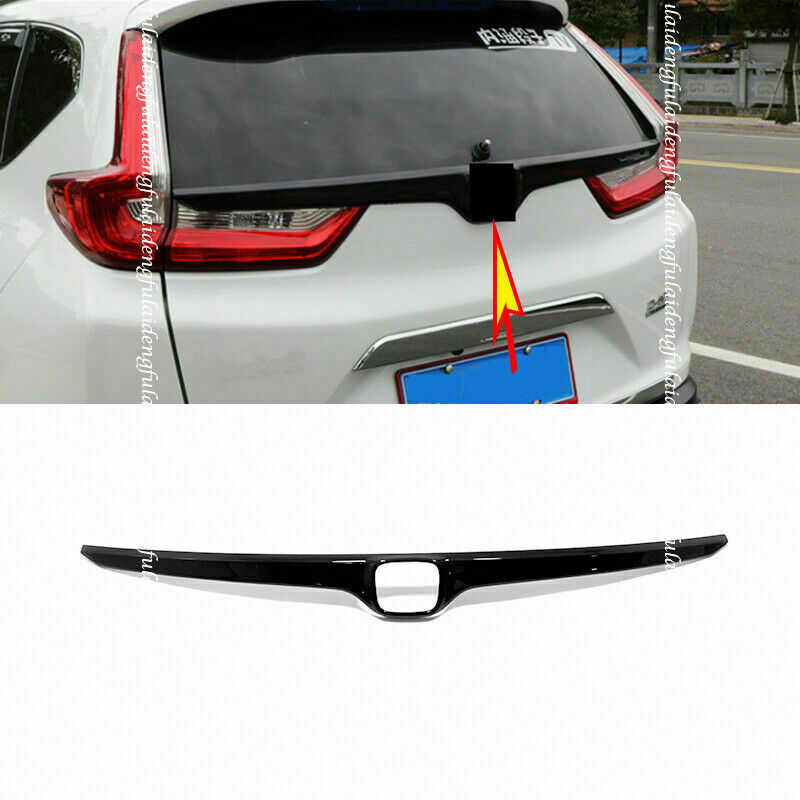 1P for Honda CR-V CRV 2017-2022 Glossy Black Car Rear Trunk Lid Upper Trim Strip