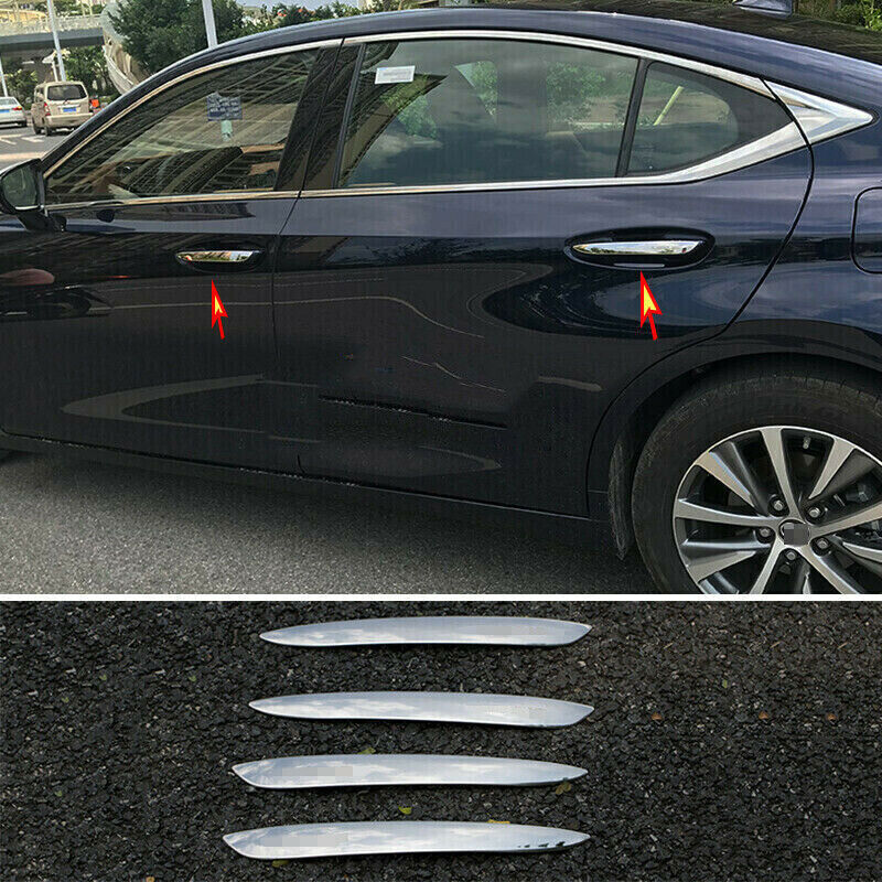 4P for Lexus ES350 ES300h 2019-2022 Chrome Side Door Handle Moulding Cover Trims