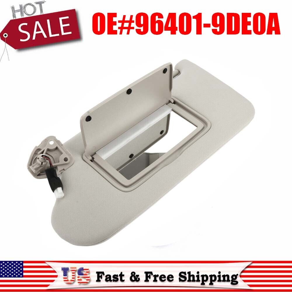 96401-9DE0A Left driver's side sun visor with light, suitable for Nissan Maxima 2016-2021 2018