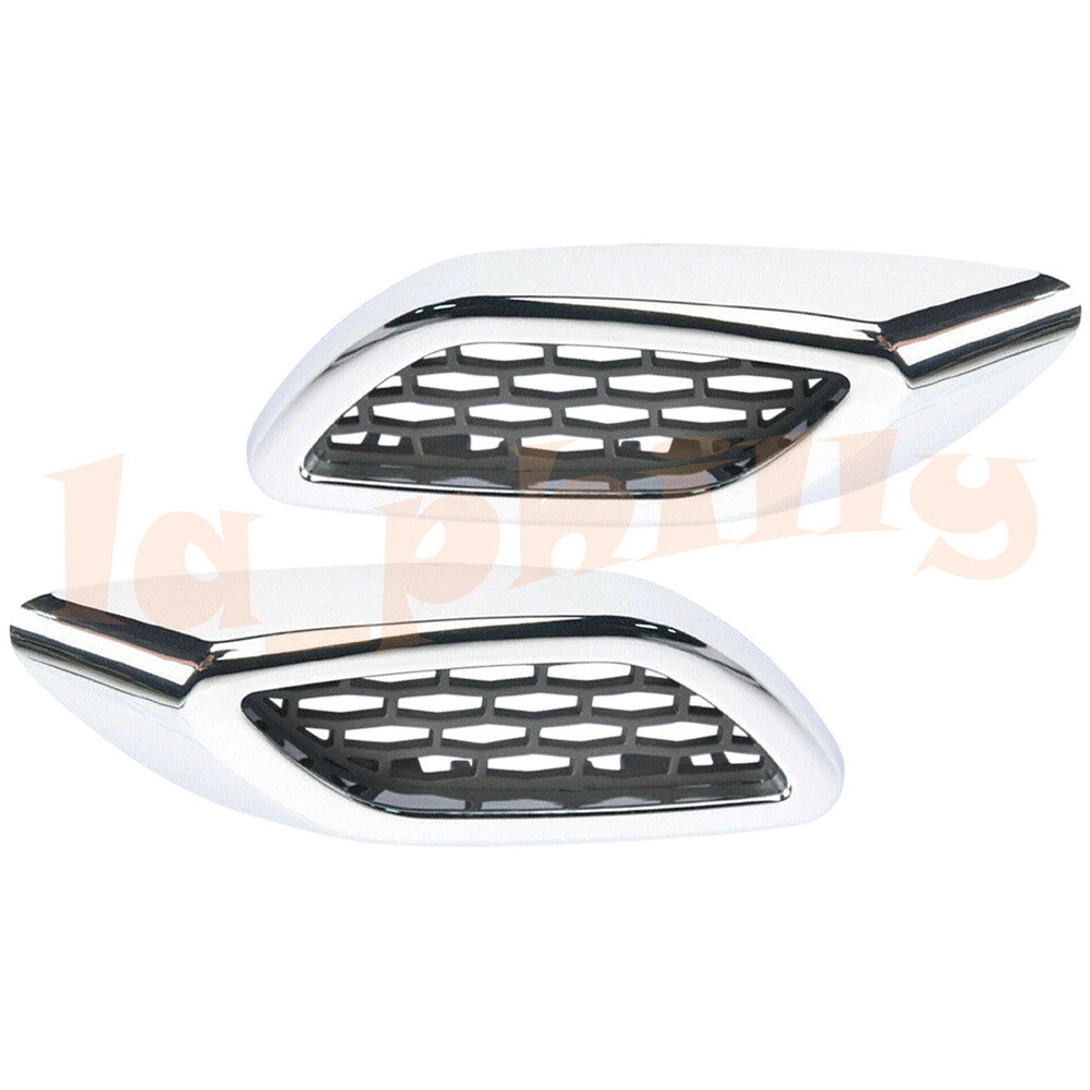 for Maserati Levante Front RHLH Side Lateral Chrome Fender Air Vent Trim Bright