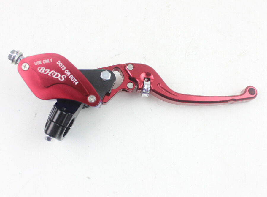 7/8 Red CNC Right Brake Master Cylinder Lever Pit Trail Dirt Bike Moped Scooter